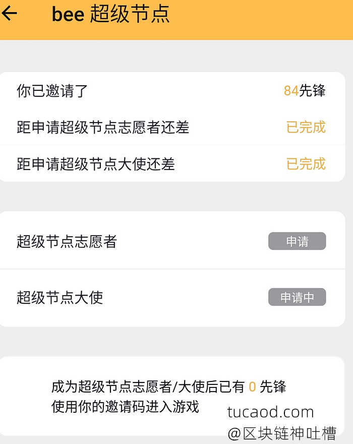 bee超级节点邀请人数