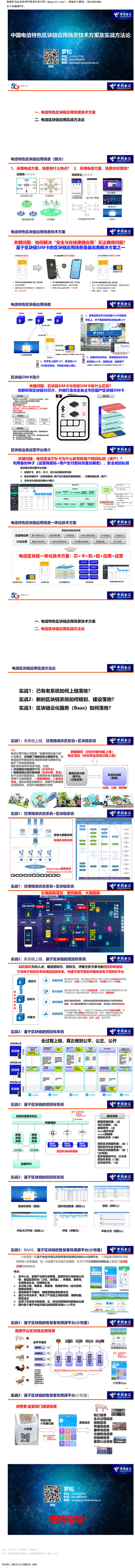 电信区块链BASS应用场景技术方案