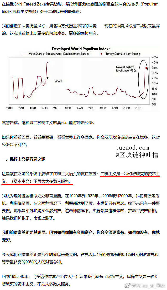 民粹主义的爆发，美国印钱的后果