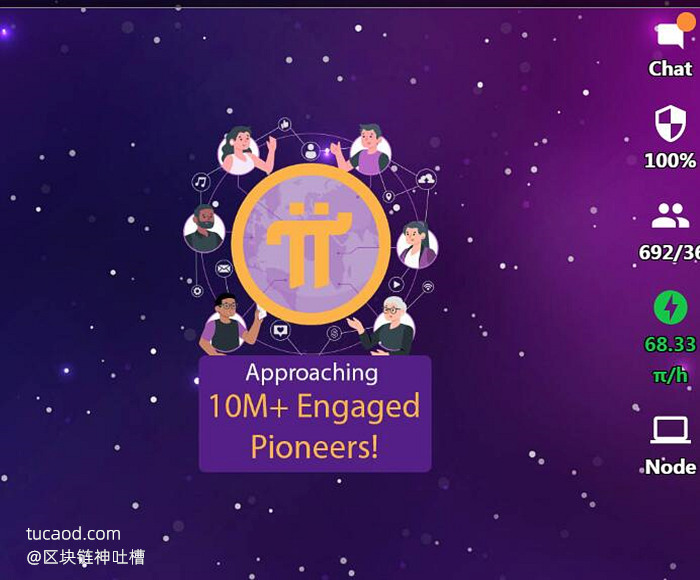 pi官方宣布1000万矿工即将到来！approaching 10M+Engaged Pioneers