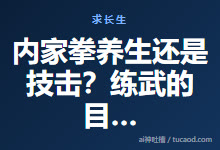 内家拳养生还是技击?练武的目的是什么?苦练伤身?@戊己真人-Ai神吐槽