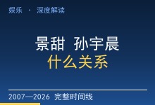 景甜 孙宇晨 什么关系?(最长完整图解)从 2007 QQ 旧图到 2026 年 8 月 27 日的完整时间线-Ai神吐槽