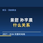 景甜 孙宇晨 什么关系？（最长完整图解）从 2007 QQ 旧图到 2026 年 8 月 27 日的完整时间线-Ai神吐槽