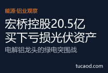 宏桥控股电解铝补上缺少绿电生存权:20.5亿买下两家亏损光伏公司 @能见-AI神吐槽